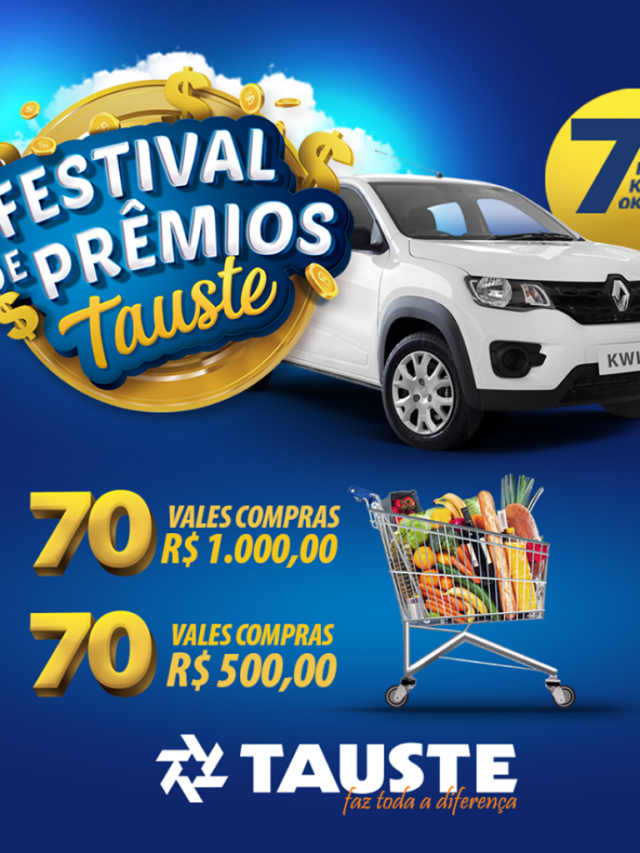 Festival de Prêmios Tauste vai sortear sete carros; começa nesta sexta