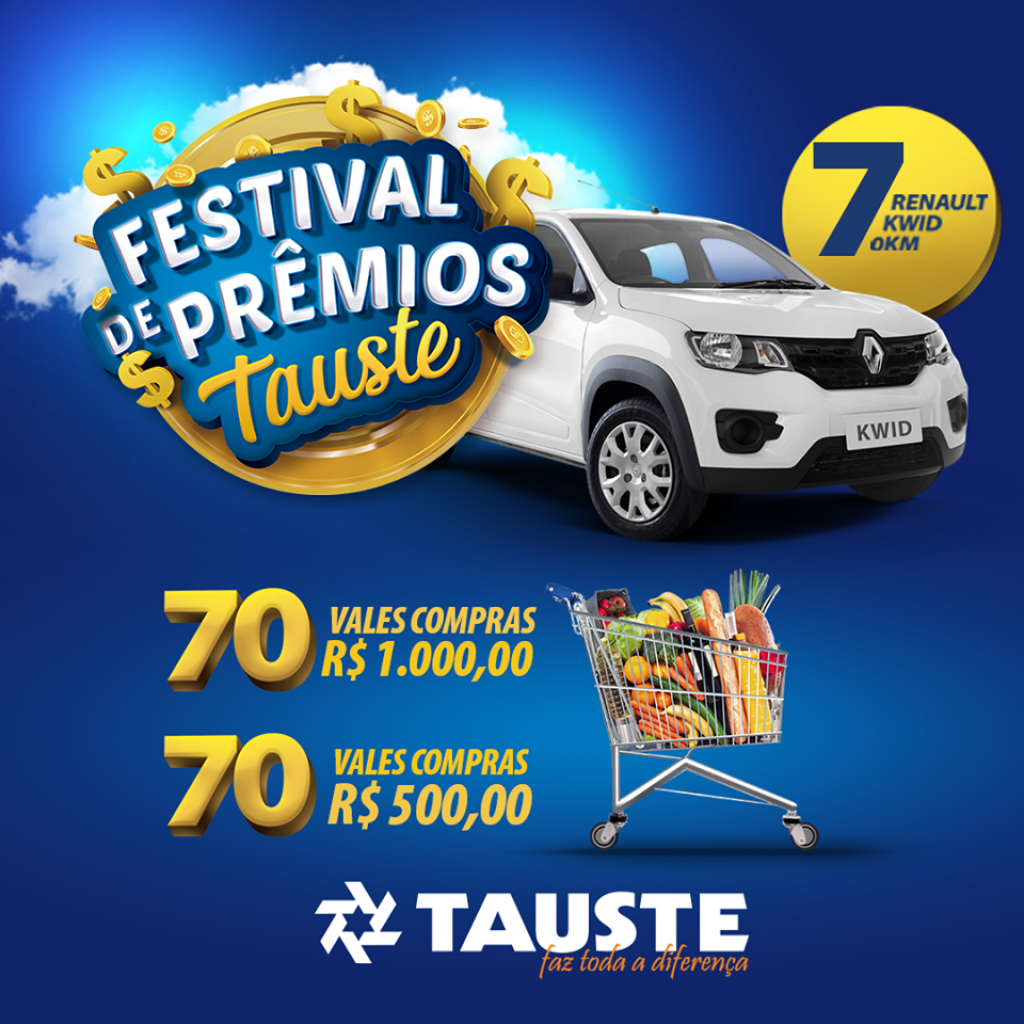 Festival de Prêmios Tauste vai sortear sete carros; começa nesta sexta Festival de Prêmios Tauste vai sortear sete carros; começa nesta sexta