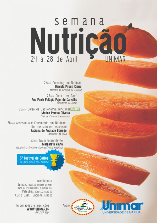 Unimar realiza Semana de Nutrição com importantes profissionais do Brasil