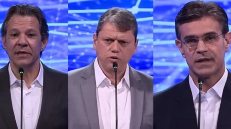 Estratégias de candidatos em SP no debate da Globo
