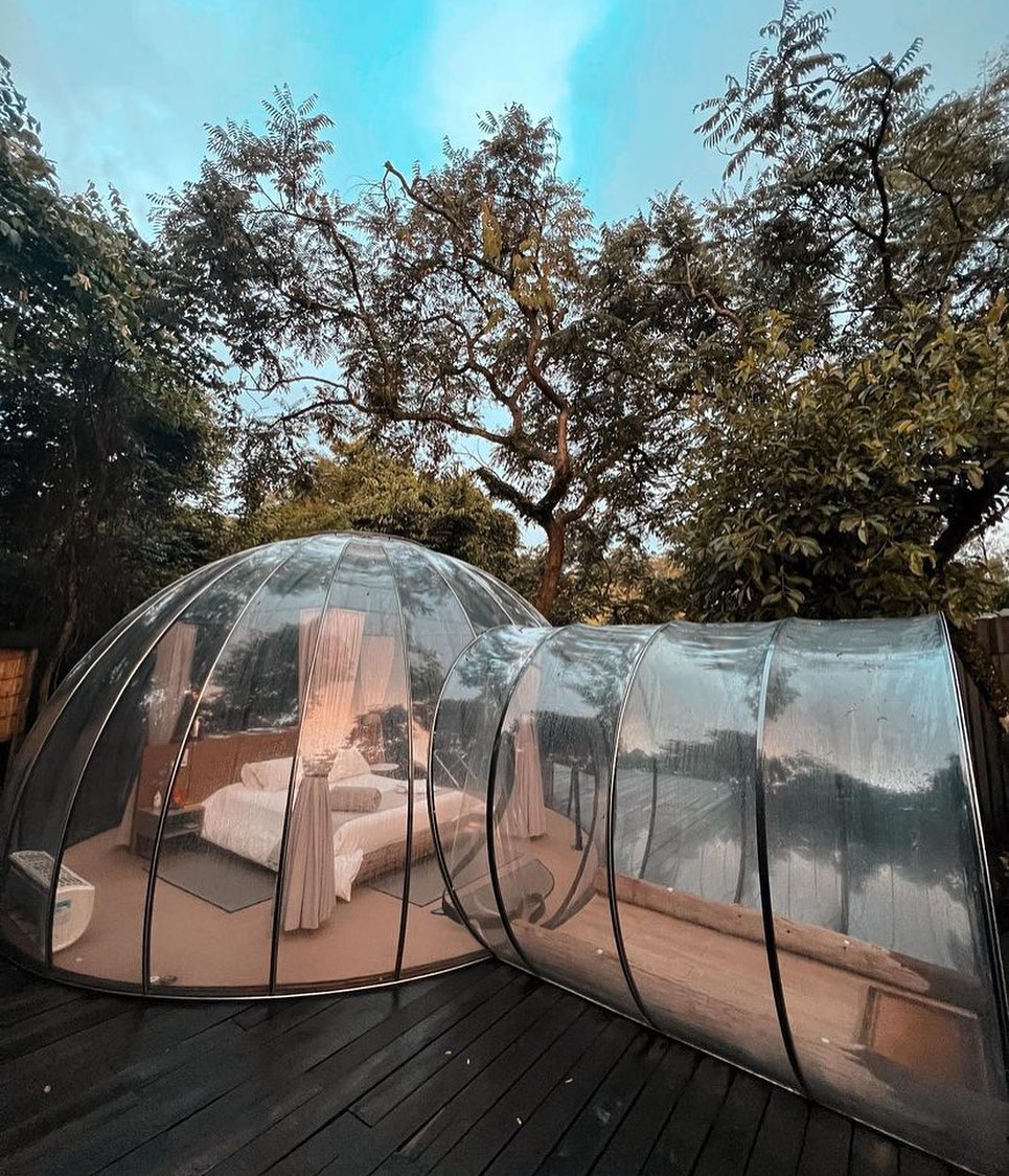 Cabana Bolha em Araçoiaba da Serra - SP. Foto: Reprodução/Instagram - 18.08.2022