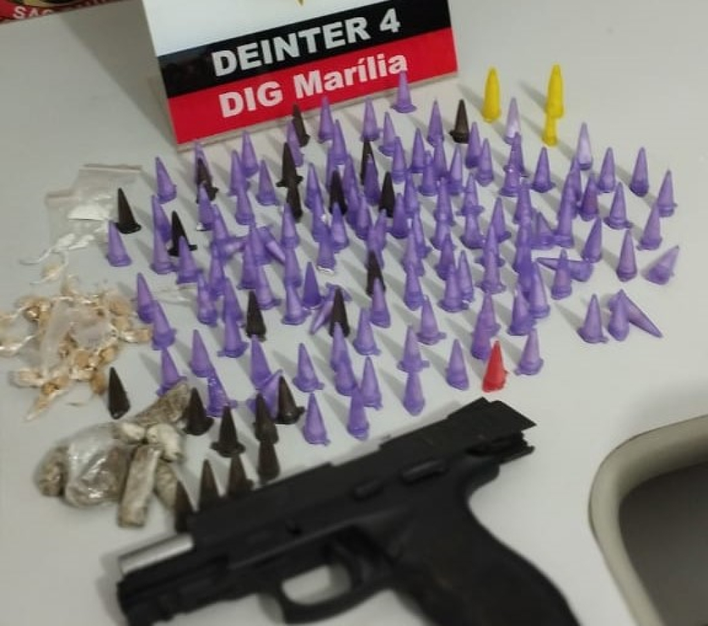 Investigação da DIG descobre armas, drogas e prende irmãos em Marília