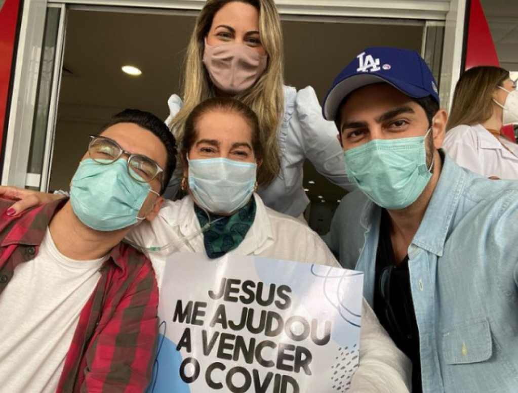 Sara Nemer deixa hospital em São Paulo – foto:Arquivo Pessoal/Jonathan Nemer