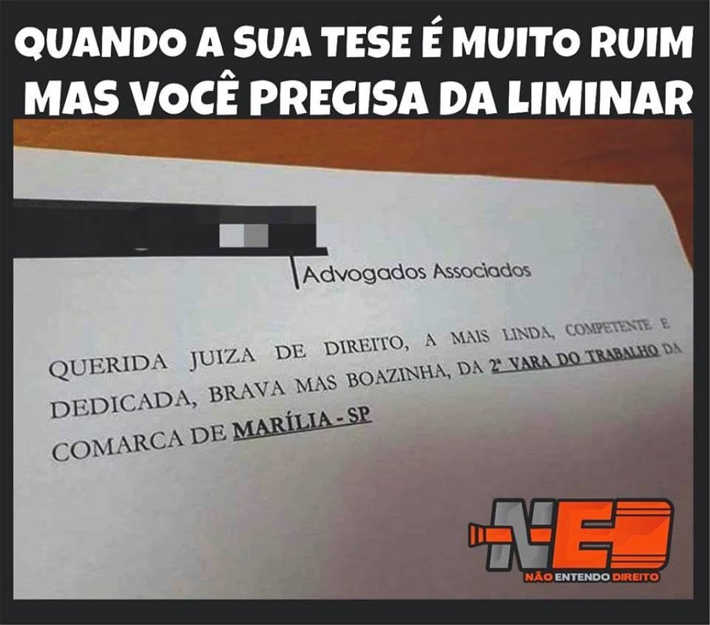 Advogado de Marília brinca com petições bizarras e postagem ganha o país