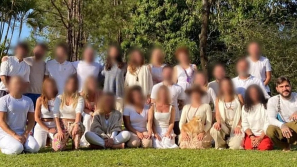 Reprodução/Instagram – 22.05.2023 No canto direito, é possível ver Felipe Rocha, fundador do Instituto Xamanismo Sete Raios