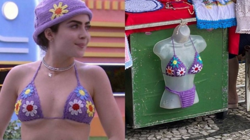 'BBB 22': biquíni de crochê usado por Jade ganha versão em feira