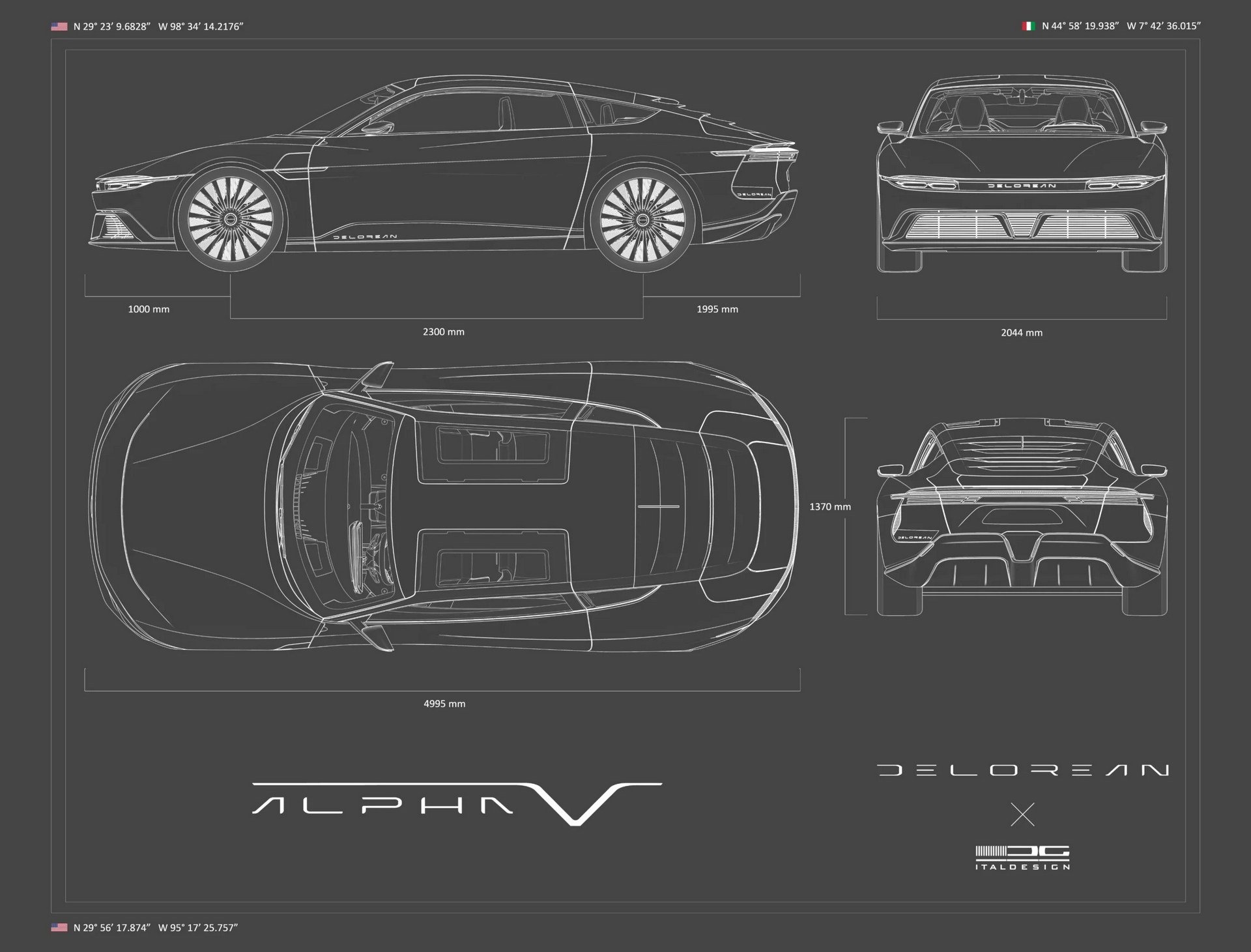 Delorean Alpha5. Foto: Divulgação