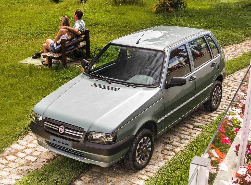 Fiat Uno Mille. Foto: Divulgação