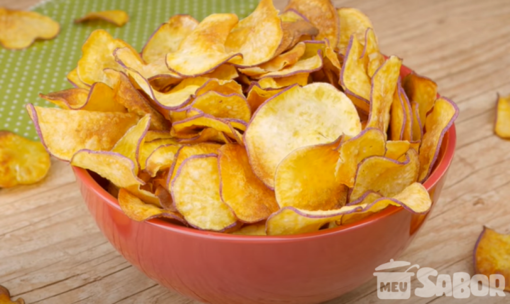 Batata doce chips na airfryer