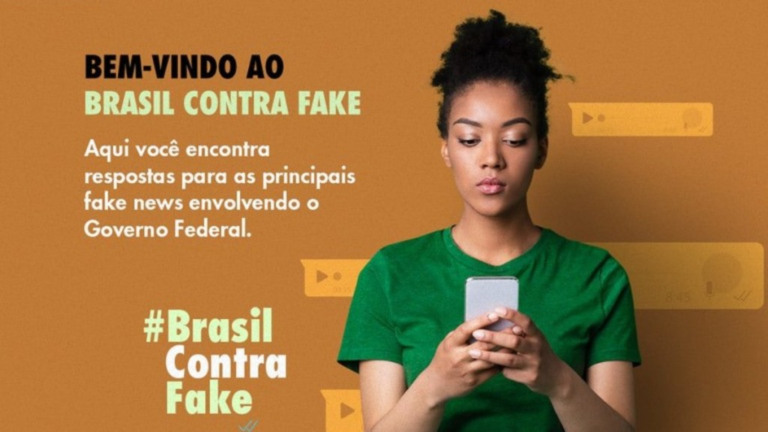 Reprodução: Governo Federal – 25/03/2023 Brasil contra Fake, campanha do Governo Federal