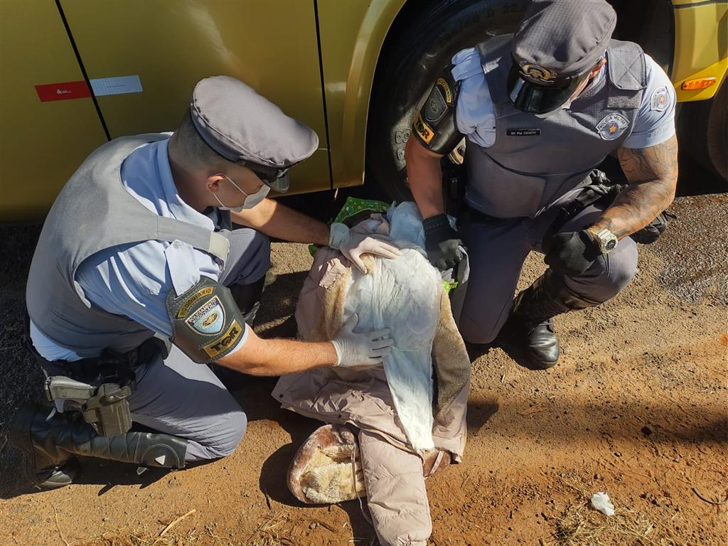 Boliviana é presa com pasta base de cocaína em roupas na região