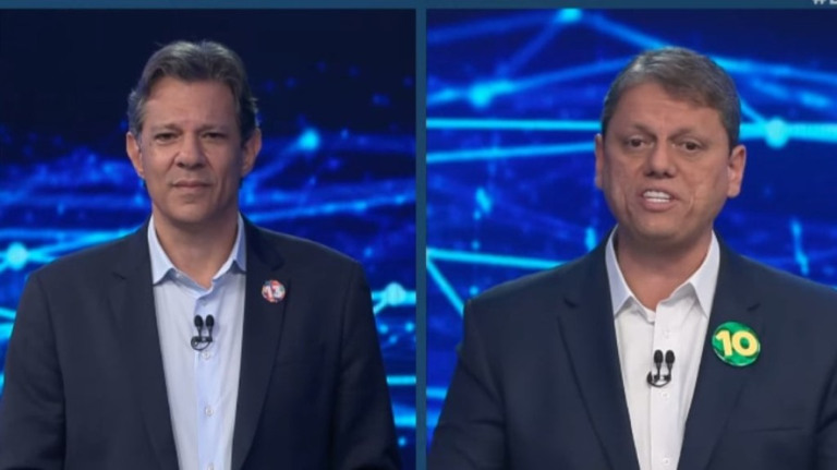 Datafolha: Tarcísio tem 53% dos votos; Haddad tem 47% em SP