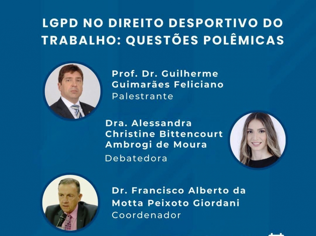 Unimar terá especialistas em debate de LGPD no Direito Desportivo e homenagem do TRT a advogado