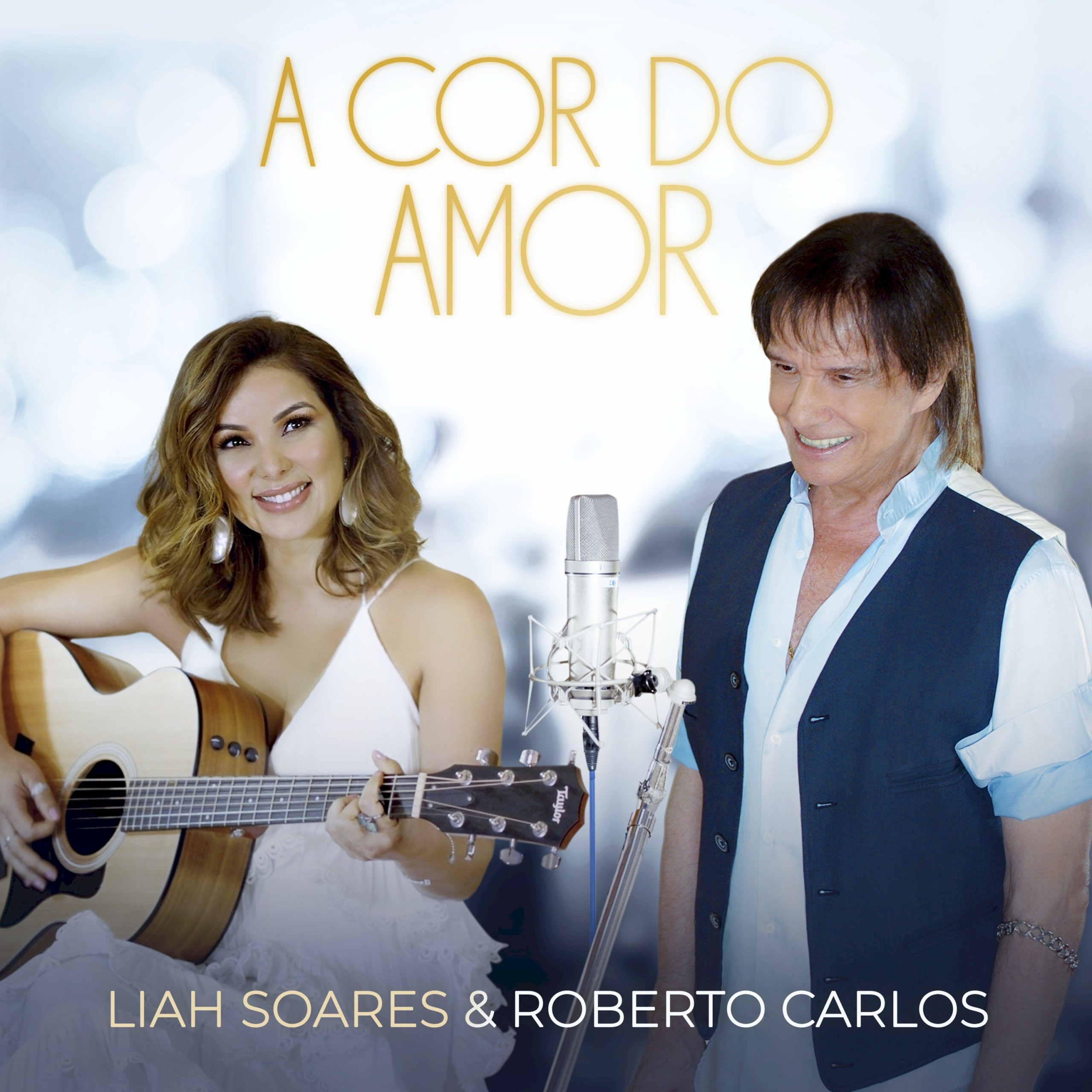 Liah Soares se une a Roberto Carlos na inédita "A Cor do Amor" 