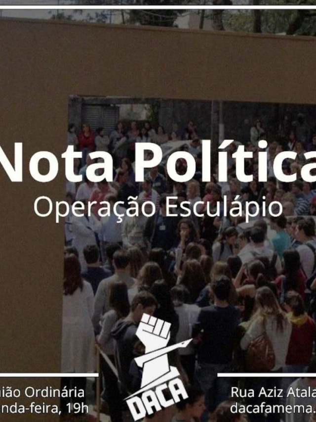 Diretório vê “tempestade perfeita” na Famema e defende ação da PF