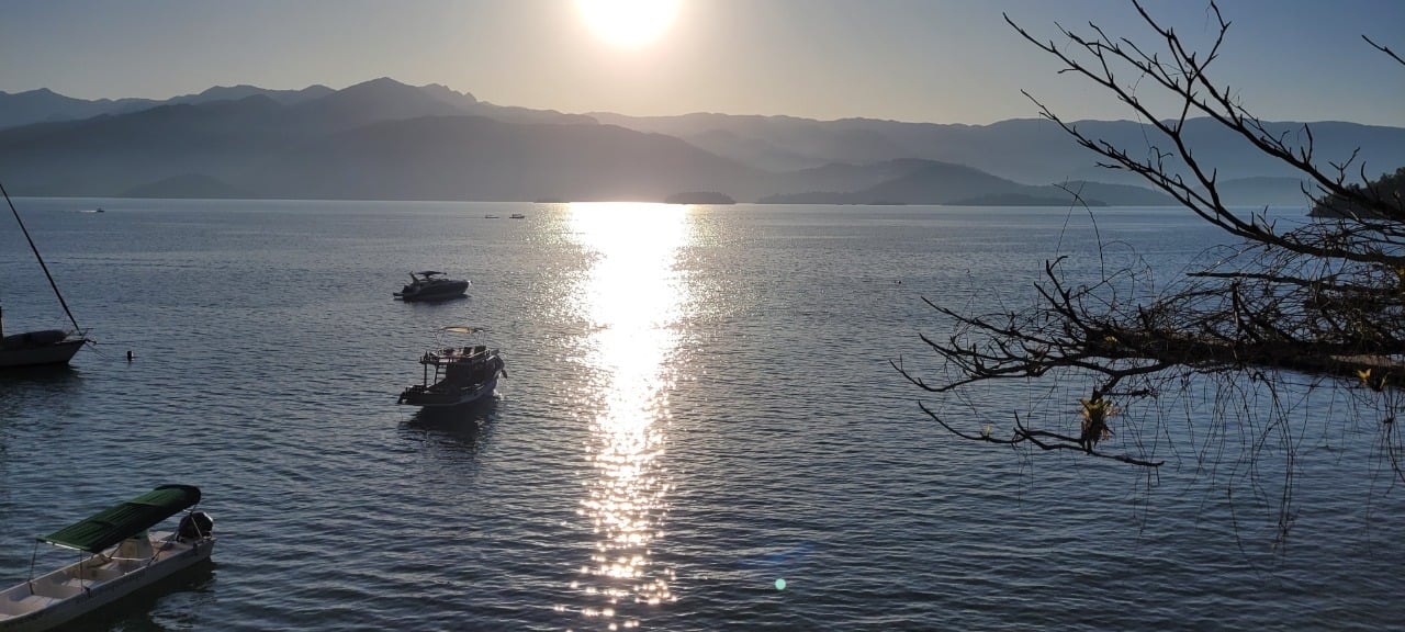 Visão do pôr-do-sol que a casa proporciona. Foto: Miguel Trombini/iG Turismo