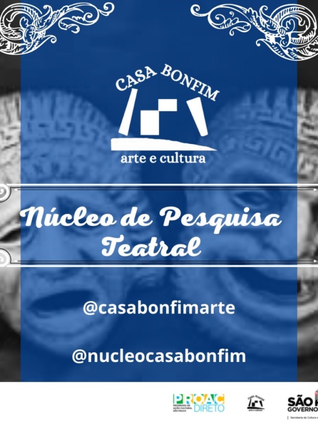 Casa Bonfim lança Núcleo de Pesquisa Teatral com vagas gratuitas em Marília