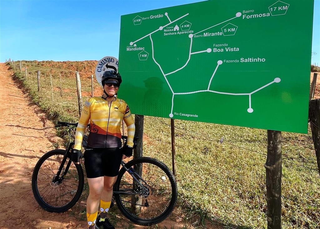 Ciclista de Marília celebra recuperação de lesão em pedal de 100km