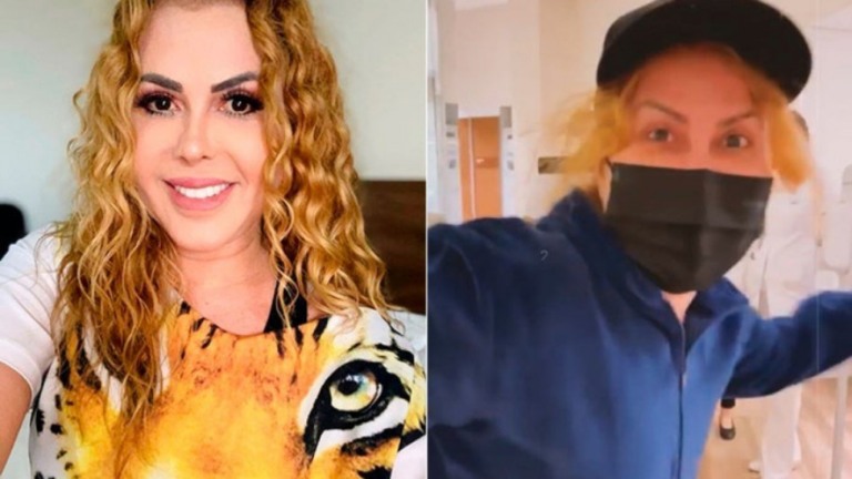 Joelma recebe alta hospitalar e bate cabelo: 'Coração saiu da solidão'
