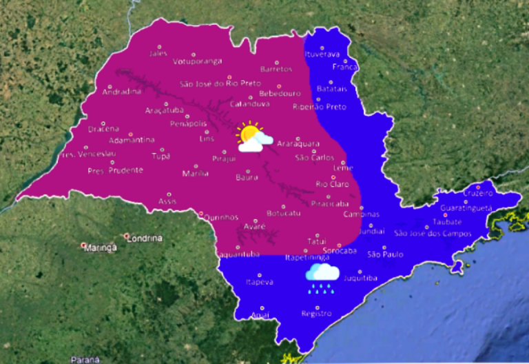 Já vai? – Meteorologia prevê semana com dias nublados, sem chuva e mais calor