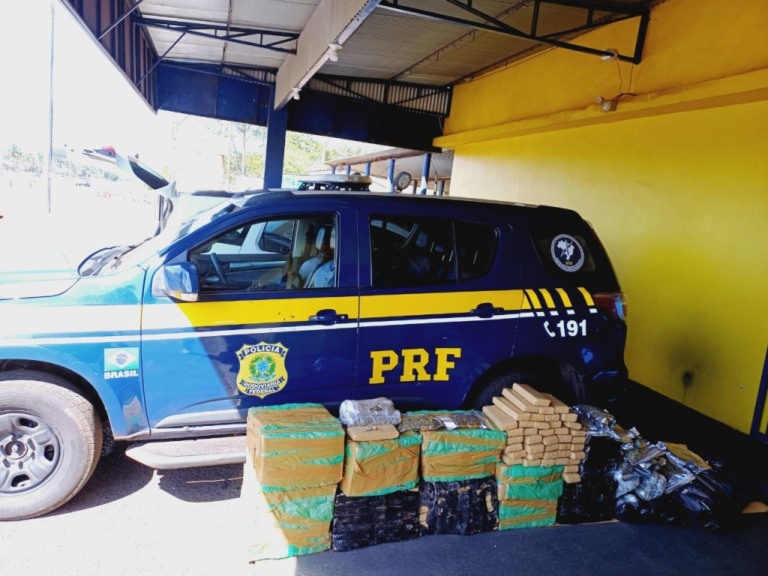 PRF apreende carga carga de maconha na BR-153; supera 1.000kg em três dias