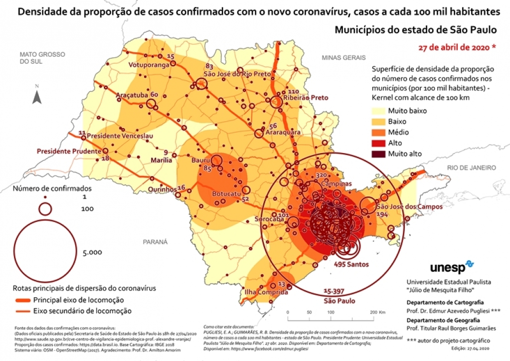 Pouco casos e baixo isolamento, Marília é cercada por evolução do covid-19