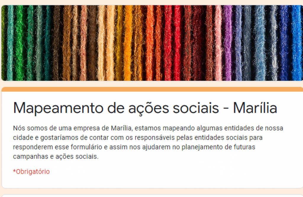 Empresa faz mapeamento de projetos sociais em Marília para ações de apoio
