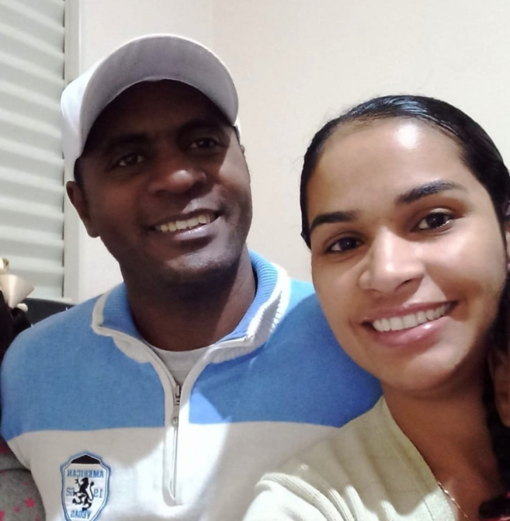 Márcia Costa e o marido, Pedro; meses de luta e mobilização – Arquivo pessoal Márcia Costa e o marido, Pedro; meses de luta e mobilização – Arquivo pessoal