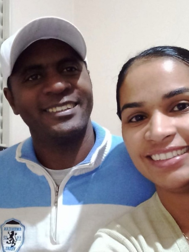 Márcia Costa e o marido, Pedro; meses de luta e mobilização – Arquivo pessoal