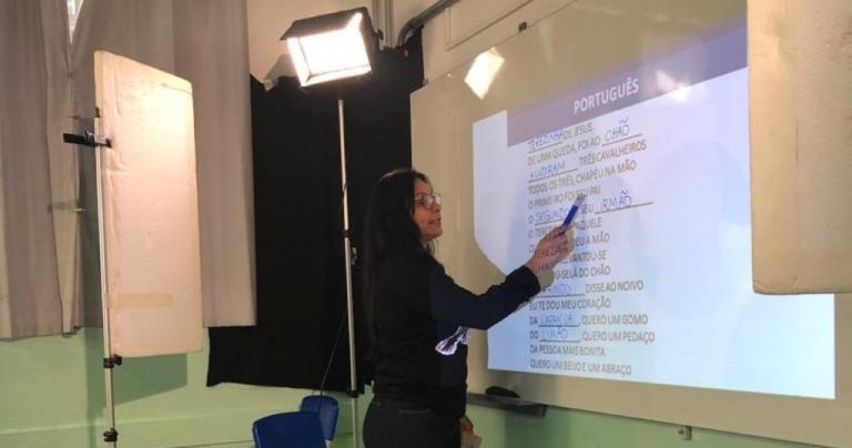 Professoras Silvania Regina Moreira Da Silva, anos iniciais, Escola Aparecida Lopes Ramos – Divulgação