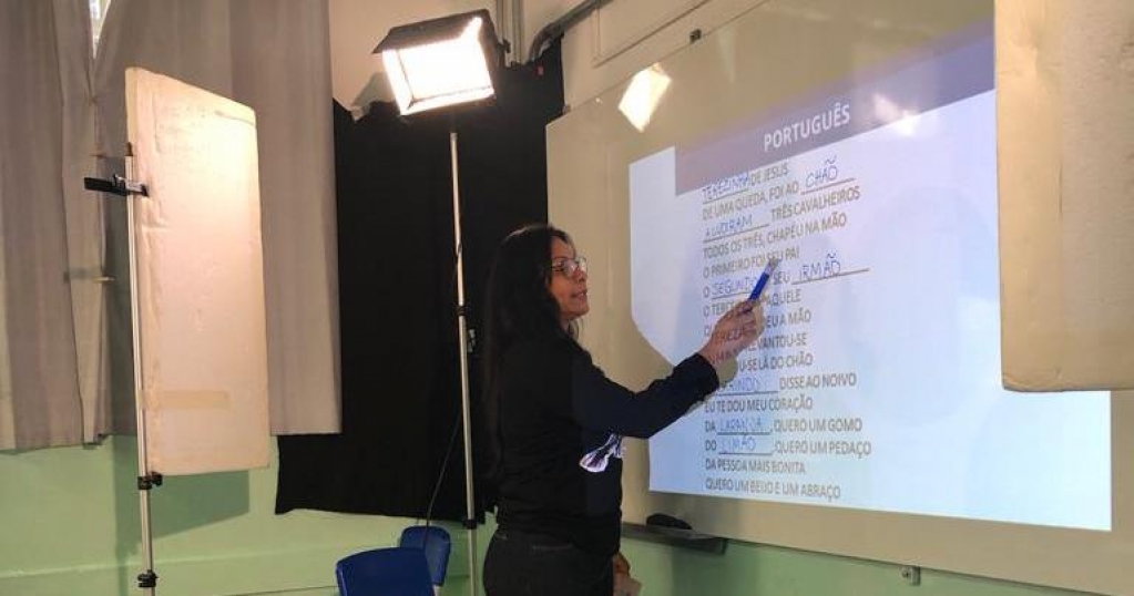 Professoras Silvania Regina Moreira Da Silva, anos iniciais, Escola Aparecida Lopes Ramos – Divulgação