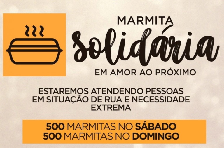 Igreja Batista vai distribuir marmitas neste sábado e domingo em Marília