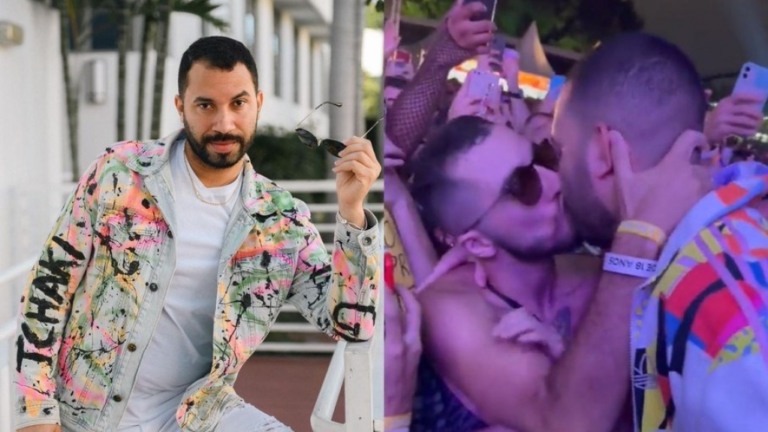 Gil beija muito em show de Anitta: "Passei anos me escondendo"