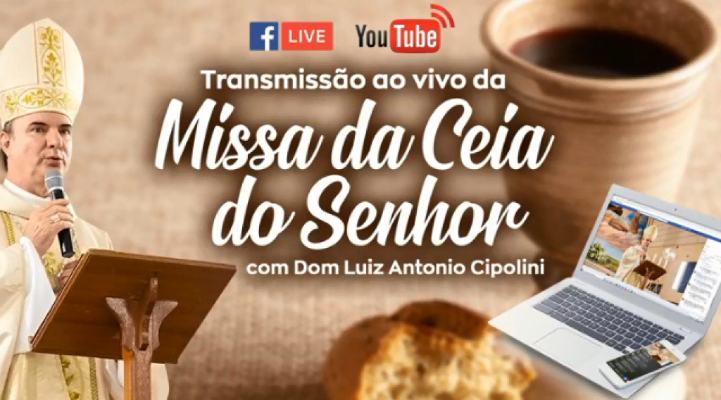 Bispo de Marília faz Missa da Ceia do Senhor ao vivo; assista