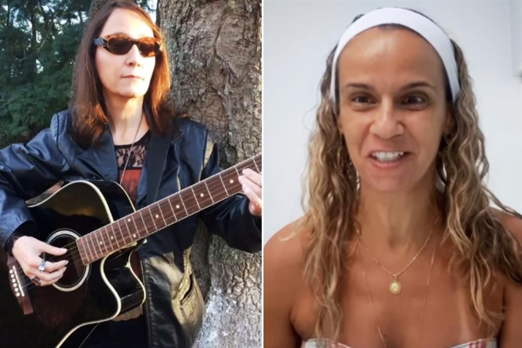 Cantora Kátia e a fundadora do projeto Enxergando o Futuro, Daniela Reis Frontera – Reproducao