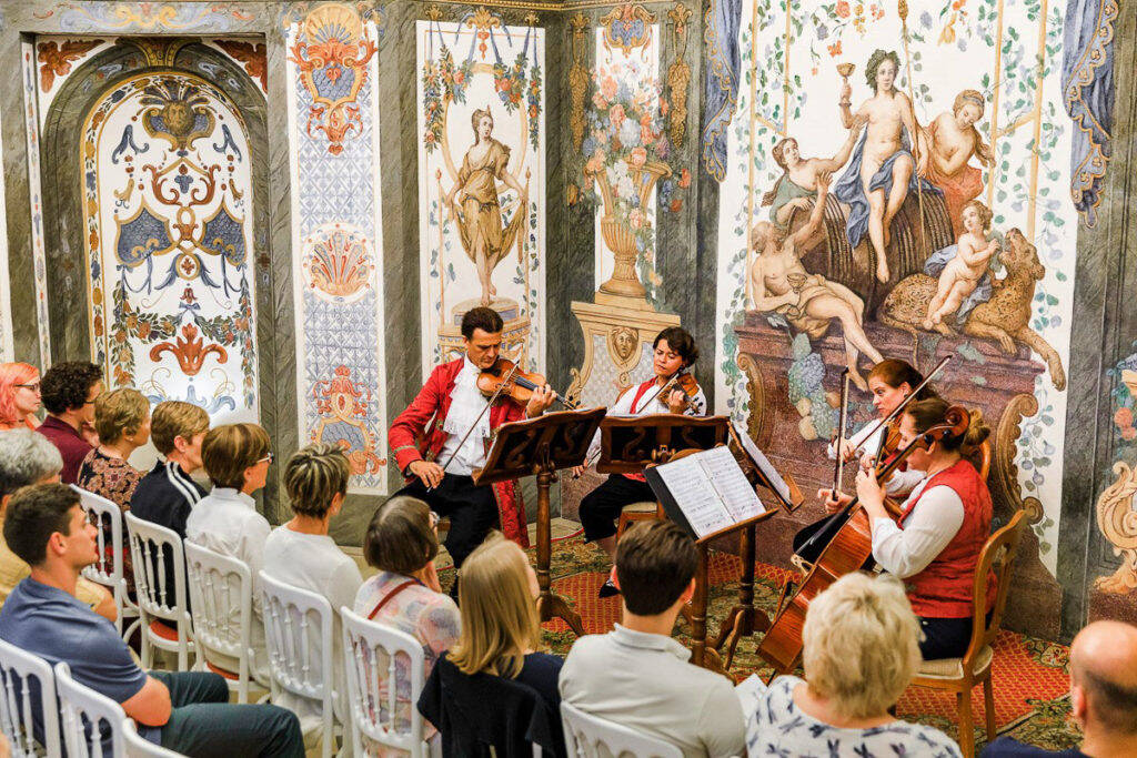 A Sala Terrena, uma das casas de concerto mais antigas de Viena, sempre recebe concertos de Mozart. Foto: Reprodução/Mozart Enssemble Vienna