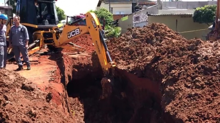 Obra na zona norte teve acidente com morte de servidor em 2018 – Reprodução/TV Tem