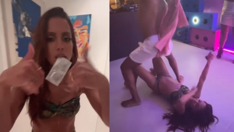 Após veto da Justiça, Anitta faz festa dentro de casa; veja vídeos
