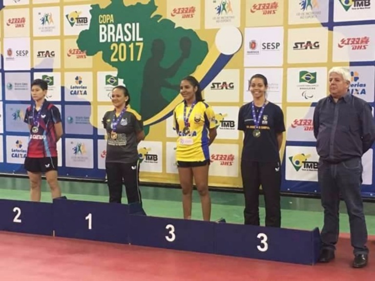 Jéssica Prates no pódio: terceiro lugar e muita atividade – Reprodução