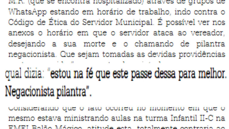 Professor sofre processo por uso irregular de celular em Marília: ‘desejou morte de vereador’