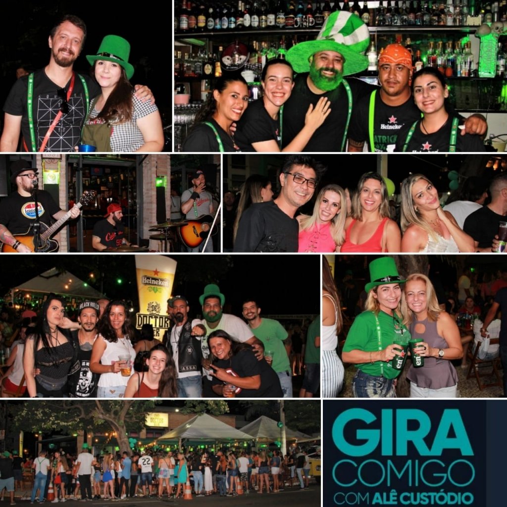 Festa irlandesa tem rock, drinks e pinta noite de verde no Doctor Beer