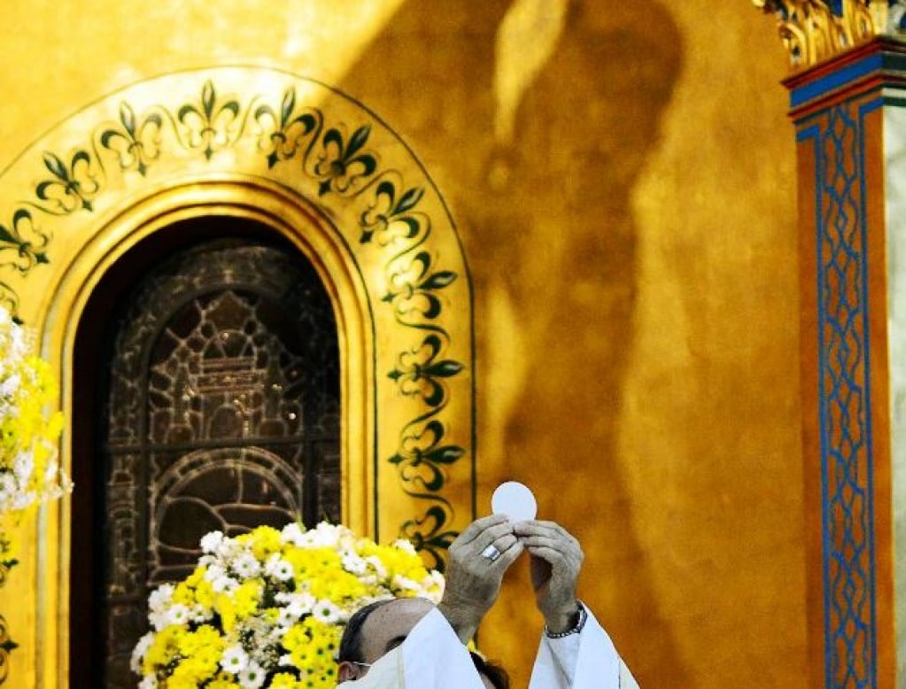 Bispo Dom Luiz Antonio durante celebração em Marília – Érica Montilha/Divulgação Diocese