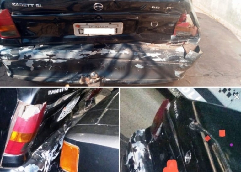 Acusado de embriaguez atinge carro em Marília; família sem transporte para criança