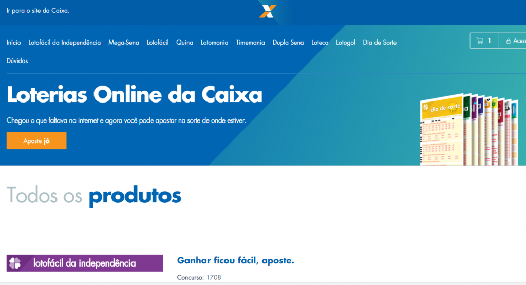 Caixa lança plataforma na internet para apostas em loterias