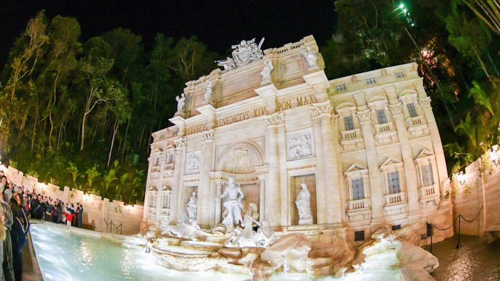 Reprodução/Facebook – 18.05.2023 Fontana di Trevi em Serra Negra, interior de SP