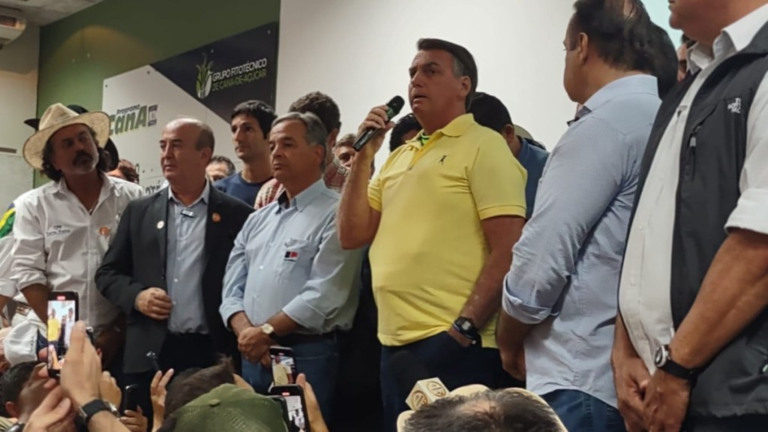 João Vitor Revedilho/iG – 01.05.2023 Bolsonaro discurso durante evento agrícola no interior de São Paulo