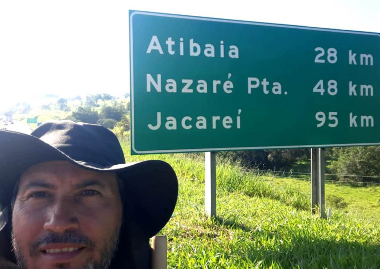 Peregrino de Marília atinge 400km; registra paisagens e pessoas até Aparecida
