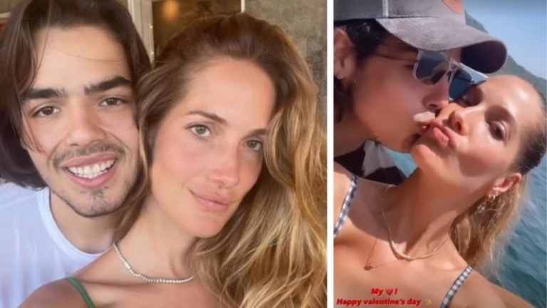 João Silva, de 18, celebra Valentine's Day com namorada de 33 anos