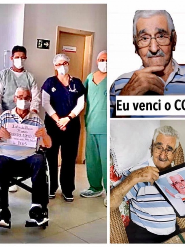 Paciente de Lupércio com 97 anos vence Covid; família celebra e agradece