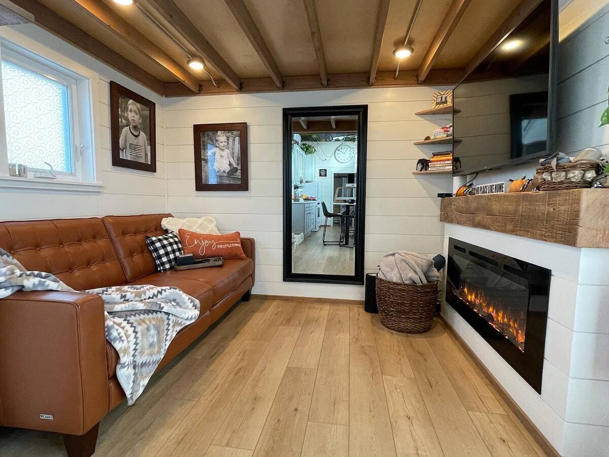 Casa rústica móvel MitchCraft Tiny Homes. Foto: Divulgação